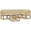 vidaXL Conjunto de sof&aacute;s de exterior 6 uds. y Beige