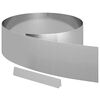 vidaXL Borde de C&eacute;sped Plateado 450 x 0.05 x 15 cm Acero Galvanizado