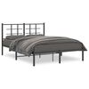 vidaXL Estructura cama sin colch&oacute;n con cabecero metal negro 140x190 cm