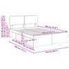 vidaXL Estructura de cama con cabecera Roble Artesanal 140 x 190 cm