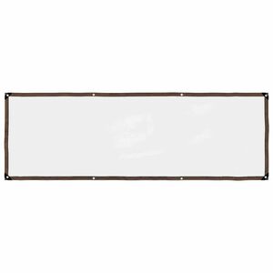 vidaXL Lona transparente con ojales polietileno 1x3 m