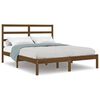 vidaXL Estructura de cama madera maciza de pino marr&oacute;n miel 160x200 cm
