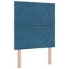 vidaXL Cama tipo Box Spring Azul Oscuro 200 x 80 cm Terciopelo