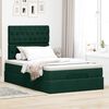 vidaXL Estructura de cama otomana colchones terciopelo verde oscuro