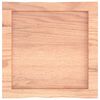 vidaXL Tablero mesa madera tratada borde natural marr&oacute;n 40x40x(2-6) cm