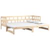 vidaXL Sof&aacute; cama extra&iacute;ble madera maciza de pino 2x(90x200) cm