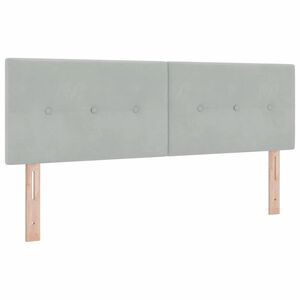 vidaXL Cabecero Gris Claro 144 cm Terciopelo