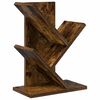vidaXL Estanter&iacute;a de &Aacute;rbol de 3 Niveles 30 x 18 x 40 cm Roble Ahumado