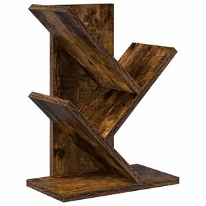 vidaXL Estanter&iacute;a de &Aacute;rbol de 3 Niveles 30 x 18 x 40 cm Roble Ahumado