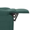 vidaXL Sill&oacute;n de masaje el&eacute;ctrico tela verde oscuro