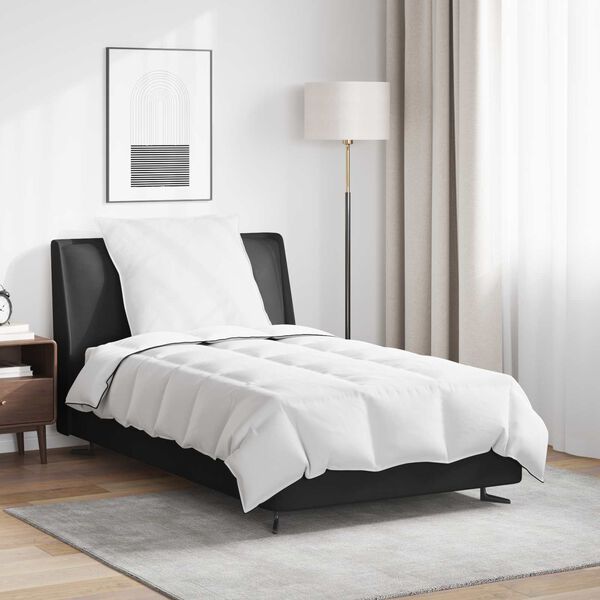 vidaXL Edredón de Invierno con almohada 2 pcs Pluma de pato