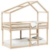 vidaXL Cama litera sin colch&oacute;n madera maciza de pino 90x200 cm
