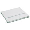 vidaXL Pa&ntilde;os de limpieza 50 uds blancas con rayas verdes 50x60 cm