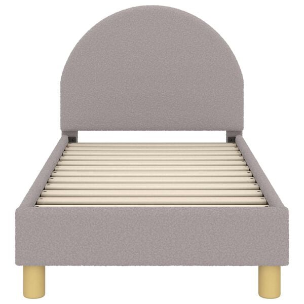 vidaXL Estructura de cama para ni&ntilde;os peque&ntilde;os con cabecera Gris Claro