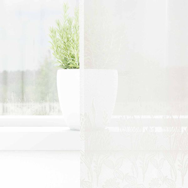 vidaXL Cortina de Encaje con cortinas Floral 100 x 200 cm Poli&eacute;ster