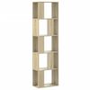 vidaXL Librer&iacute;a de 5 niveles madera roble Sonoma 45x23,5x162,5 cm