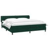 vidaXL Cama box spring con colchones terciopelo verde oscuro 180x210cm