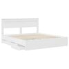 vidaXL Estructura de cama con caj&oacute;n 200 x 200 cm Madera Ingenieril