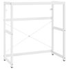 vidaXL Estructura de lavabo de hierro blanco 79x38x83 cm