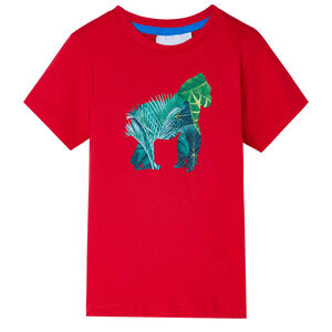 vidaXL Camiseta infantil color rojo 140