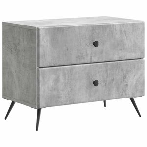 vidaXL Armario de Noche con caj&oacute;n Gris Hormig&oacute;n 62 x 34,5 x 47,5 cm