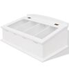 vidaXL Cubertero estilo barroco MDF blanco
