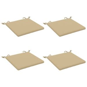 vidaXL Cojines de Asiento de 4 Piezas SOEST 4 uds. 100% Poli&eacute;ster