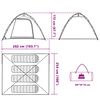 vidaXL Tienda de pesca 4 personas apertura r&aacute;pida camuflaje