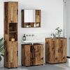 vidaXL Juego de muebles de ba&ntilde;o Montaje en la pared 4 pcs Madera Vieja