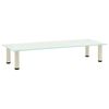 322768 vidaXL TV Stand Frosted 100x35x17 cm Tempered Glass