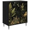 vidaXL Cajonera RHENEN Estampado de selva tropical 66 x 36,5 x 76 cm