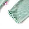 Camiseta infantil manga larga cuello alto color menta oscuro 116