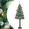 vidaXL &Aacute;rbol de Navidad Delgado con 300 LED con soporte Verde 180 cm