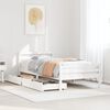 vidaXL Estructura cama sin colch&oacute;n madera maciza pino blanca 100x200cm