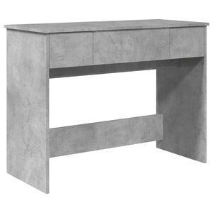 vidaXL Tocador con espejo color gris hormig&oacute;n 100x45x76 cm