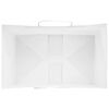 vidaXL Bolsas de papel con asas 50 uds blanca 26x17x25 cm
