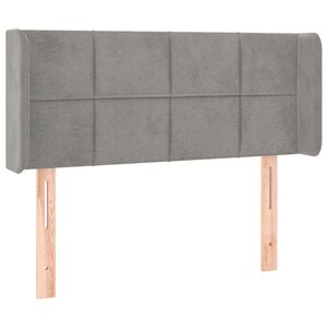 vidaXL Cabecero de terciopelo gris claro 83x16x78/88 cm