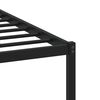 vidaXL Estructura de cama sin colch&oacute;n metal roble ahumado 180x200 cm
