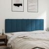 vidaXL Cabecero de cama acolchado Hanko terciopelo azul 160 cm