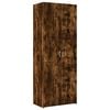 vidaXL Aparador alto madera de ingenier&iacute;a roble ahumado 70x42,5x185 cm