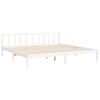 vidaXL Estructura de cama sin colchón madera maciza blanca 200x200 cm