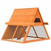 vidaXL Conejera de madera maciza de pino y abeto 152x128x108 cm