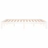 vidaXL Estructura cama doble sin colch&oacute;n madera pino blanco 140x190 cm
