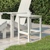 vidaXL Mesa de jardín Adirondack HDPE blanca 38x38x46 cm