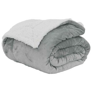 vidaXL Manta Gris 240 x 270 cm 3.17 kg Lana