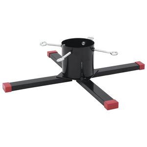 vidaXL Soporte para &aacute;rbol de Navidad negro 61x61x15,5 cm