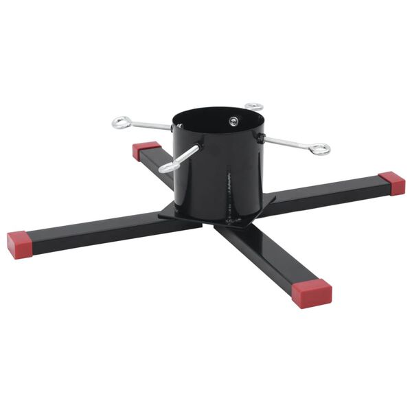vidaXL Soporte para &aacute;rbol de Navidad negro 61x61x15,5 cm