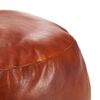 vidaXL Puf marr&oacute;n 60x30 cm cuero aut&eacute;ntico de cabra