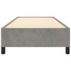 vidaXL Estructura de cama sin colch&oacute;n terciopelo gris claro 90x200 cm