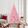 vidaXL &Aacute;rbol de Navidad Artificial Preiluminado Rosa 180 cm PVC